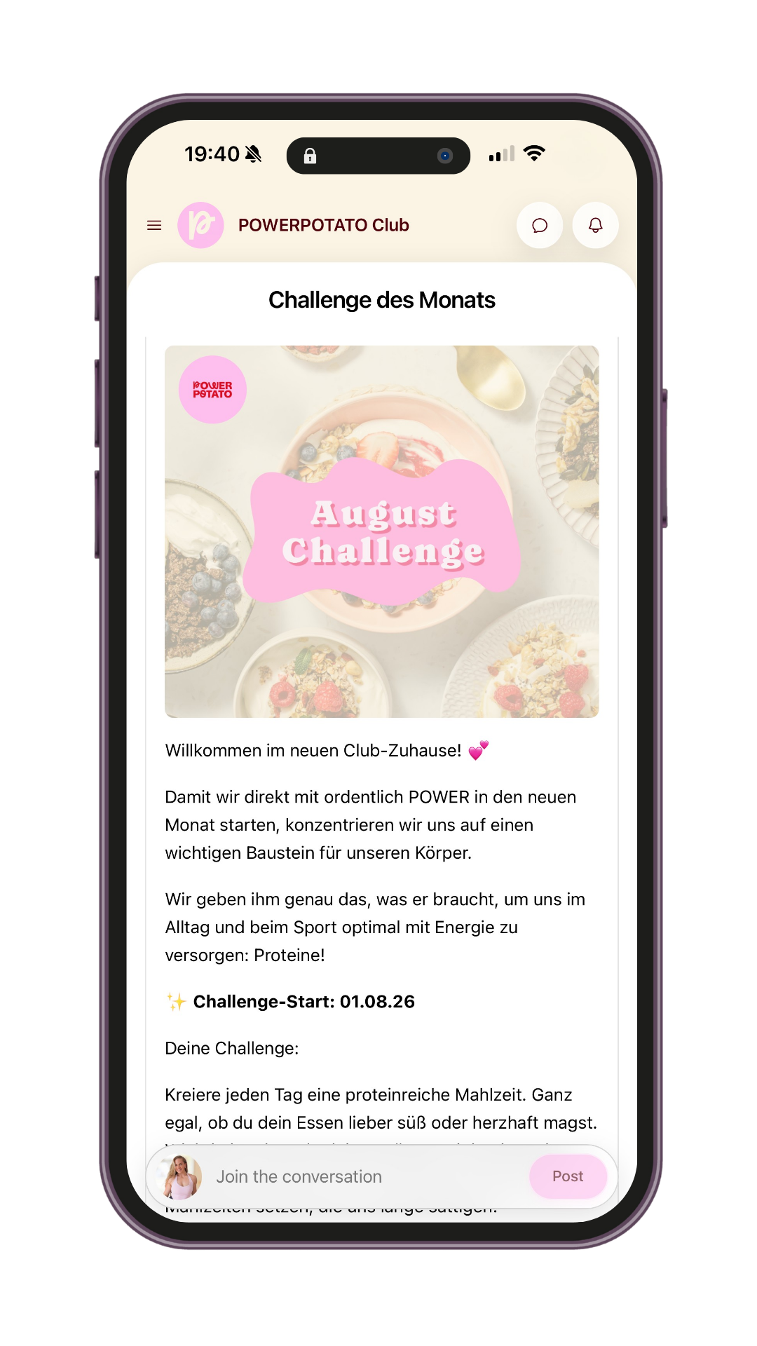 Challenge des Monats